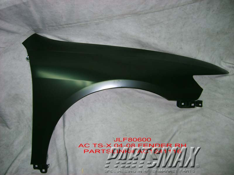 1241 | 2004-2008 ACURA TSX RT Front fender assy all | AC1241116|60211SEAA90ZZ