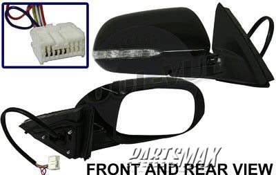 1321 | 2004-2004 ACURA TSX RT Mirror outside rear view Power; w/Signal Lamp; Foldaway; PTM | AC1321108|76200SECA22ZC
