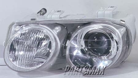 1150 | 1998-2001 ACURA INTEGRA LT Headlamp assy composite w/o socket or bulb | AC2502104|33151ST7A03