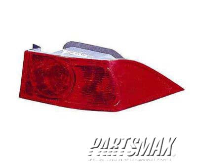 2819 | 2004-2005 ACURA TSX RT Taillamp lens/housing quarter panel mounted | AC2819105|33501SEAA01