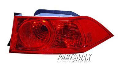 2819 | 2006-2008 ACURA TSX RT Taillamp lens/housing quarter panel mounted | AC2819109|33501SECA51