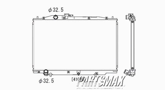 3010 | 2004-2006 ACURA TL Radiator assembly all | AC3010138|19010RDAA52