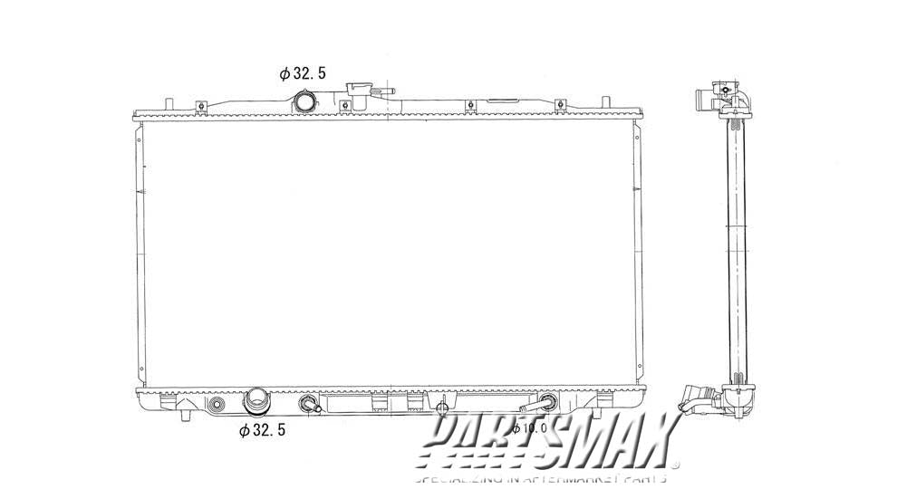 3010 | 2007-2012 ACURA RDX Radiator assembly all | AC3010141|19010RWCA52