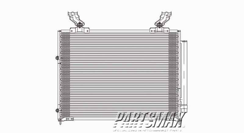 3030 | 2001-2002 ACURA MDX Air conditioning condenser all | AC3030104|80100S3V305