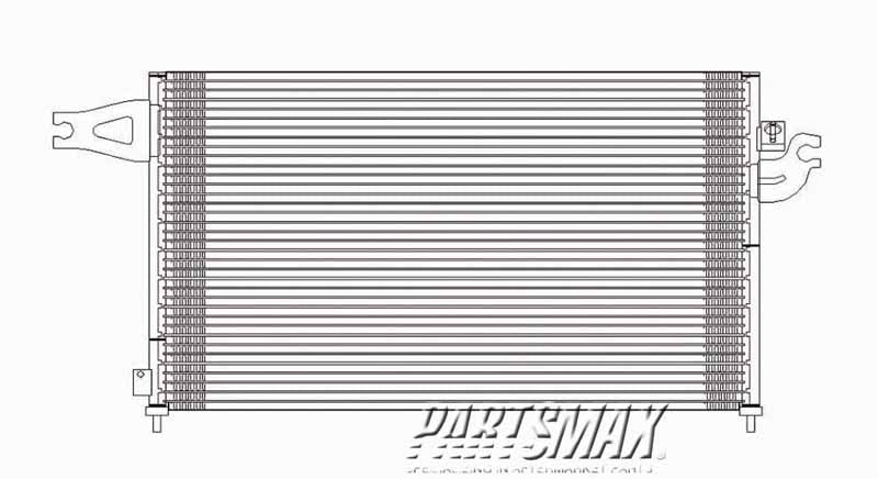 3030 | 2002-2006 ACURA RSX Air conditioning condenser all | AC3030117|80110S6MA01