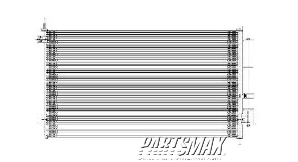 3030 | 2007-2012 ACURA RDX Air conditioning condenser all | AC3030123|80110STKA01