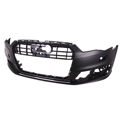 1000 | 2016-2016 AUDI A6 Front bumper cover w/o S-Line Pkg; w/o Parking Aid; Chrome Trim; Assy; prime | AU1000240|4G0807065PGRU
