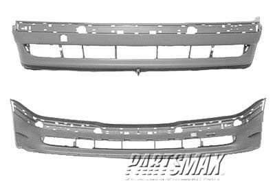 250 | 2000-2003 BMW X5 Front bumper cover 3.0L|4.4L; w/o Park Distance Control; w/o Headlamp Washer; prime | BM1000130|51118402303