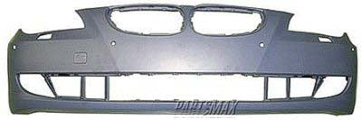 1000 | 2008-2010 BMW 550i Front bumper cover w/park distance control; w/o M package; prime | BM1000193|51117184717