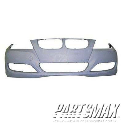 1000 | 2009-2011 BMW 328i Front bumper cover E90/E91; Sedan/Wagon; w/o Park Distance Control; w/o Headlamp Washer; prime | BM1000212|51117226709