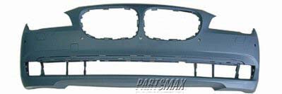 1000 | 2009-2012 BMW 750i Front bumper cover F01|F02|F04; w/o M Pkg; w/PDC; w/Side View Cameras; prime | BM1000230|51117251634