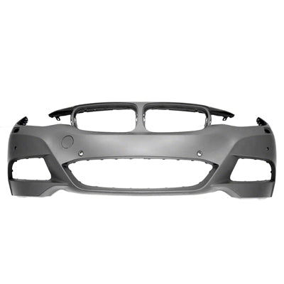 1000 | 2014-2016 BMW 335i GT xDrive Front bumper cover F34; M SPORT; w/H/L Washer; w/PDC; w/o Park Assist; w/Camera; prime | BM1000418|51118061649