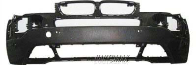 370 | 2007-2010 BMW X3 Front bumper cover lower w/Park Distance Control; prime | BM1015101|51113445878