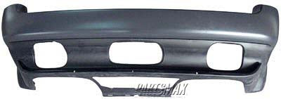 2430 | 2002-2006 BMW X5 Rear bumper cover w/o park distance sensor; prime | BM1100133|51127062597