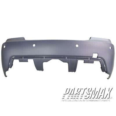 1100 | 2004-2007 BMW 530i Rear bumper cover w/M package; w/park distance control; prime | BM1100161|51127897222