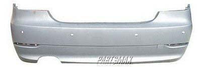 1100 | 2006-2010 BMW 550i Rear bumper cover w/park distance control; w/o M package; prim | BM1100181|51127178184