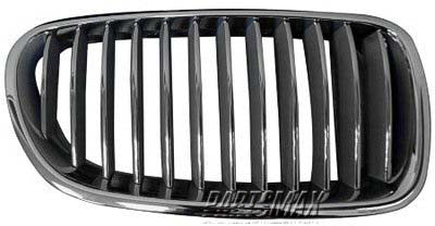 1200 | 2011-2013 BMW 550i Grille assy RH; F10; Sedan; w/Night Vision; w/o Pedestrian Recognition | BM1200213|51712165528