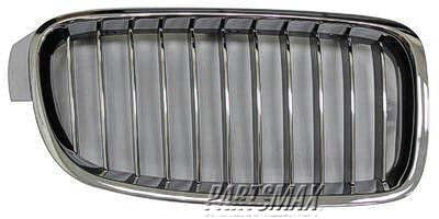 1200 | 2012-2016 BMW 328i Grille assy F30; Luxury Line; Chrome Trim; RH | BM1200233|51137263482