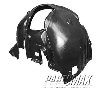 1250 | 2004-2005 BMW 545i LT Front fender splash shield E60; Sedan; MAT: PE; OEM: PP+PET | BM1250111|51717033749-PFM