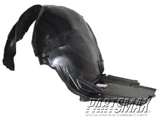 1251 | 1999-2006 BMW 323i RT Front fender splash shield fender liner; 4dr sedan/4dr wagon; rear section | BM1251103|51717039678