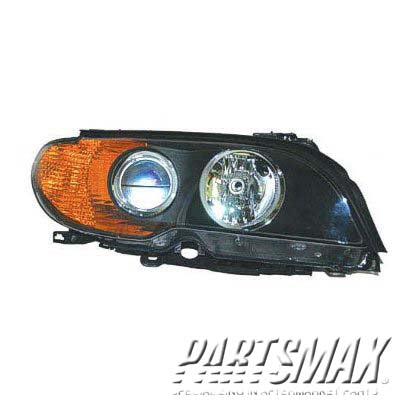 1160 | 2003-2006 BMW 325Ci RT Headlamp assy composite Conv|Coupe; halogen; w/yellow turn indicator; from 3/03 | BM2503143|63126920606