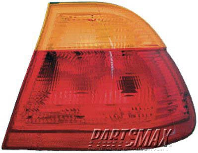 2801 | 2001-2001 BMW 325i RT Taillamp assy 4dr sedan; E46; w/red lens | BM2801105|63218364922