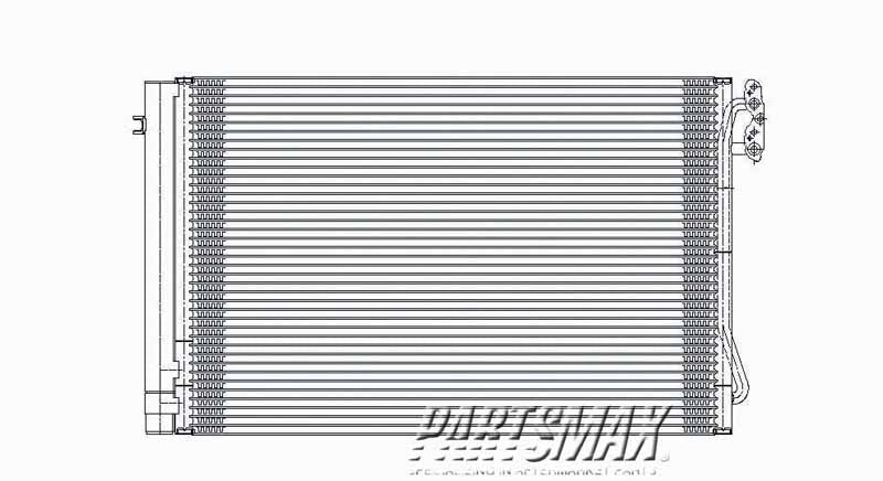 3030 | 2007-2013 BMW 335i Air conditioning condenser E90|E91|E92|E93; all | BM3030124|64539229022
