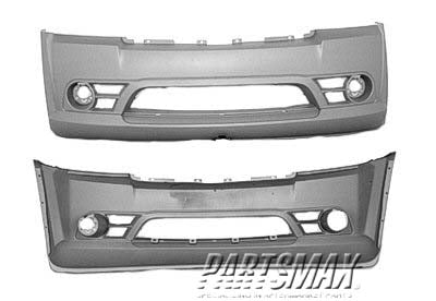 1000 | 2005-2007 JEEP GRAND CHEROKEE Front bumper cover Grand Cherokee; SRT-8; prime | CH1000465|68035608AC