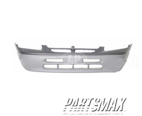 250 | 1996-1998 DODGE CARAVAN Front bumper cover w/o fog lamps; textured finish; dark gray bottom | CH1000816|4883840AA