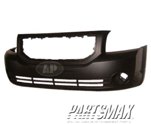 250 | 2007-2012 DODGE CALIBER Front bumper cover SE|SXT; w/Fog Lamps; w/o Foam Absorber; prime | CH1000870|5183394AE
