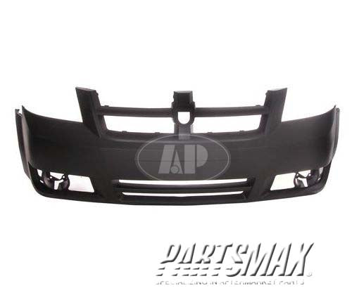 1000 | 2008-2010 DODGE GRAND CARAVAN Front bumper cover SE; w/o headlamp washer; prime; req. inserts w/Fog Lamps or w/o Fog Lamps | CH1000924|1AG01TZZAC