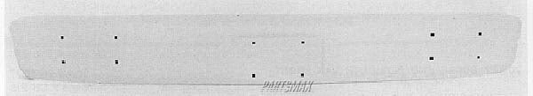 1002 | 1986-1993 DODGE B250 Front bumper face bar bright; w/impact strip | CH1002147|4249873