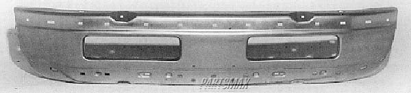 1002 | 2000-2001 DODGE RAM 1500 Front bumper face bar w/o Sport Pkg; Chrome; Early Design | CH1002256|55076599AG