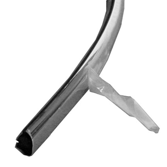 1058 | 1989-1992 PLYMOUTH ACCLAIM LT Front bumper impact strip base model/LE; bright | CH1058123|4388569