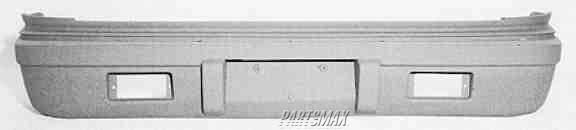 1100 | 1987-1988 CHRYSLER LEBARON Rear bumper cover 2dr coupe/convertible; J body | CH1100119|4451349