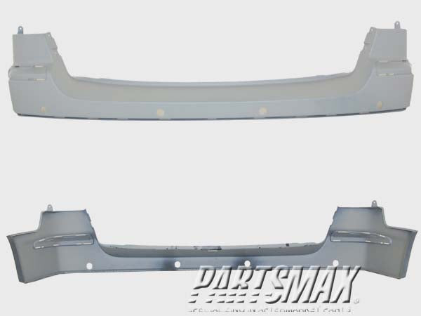 2430 | 2005-2008 CHRYSLER PACIFICA Rear bumper cover upper; Limited; prime | CH1100324|5142737AA