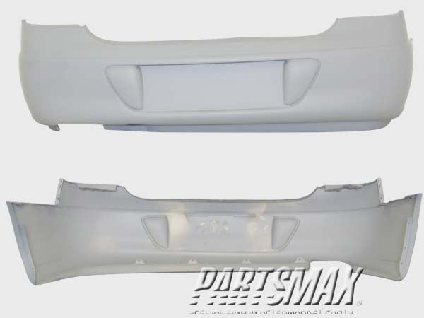 1100 | 1999-2004 CHRYSLER 300M Rear bumper cover base model; w/o license lamp; prime | CH1100399|4805153