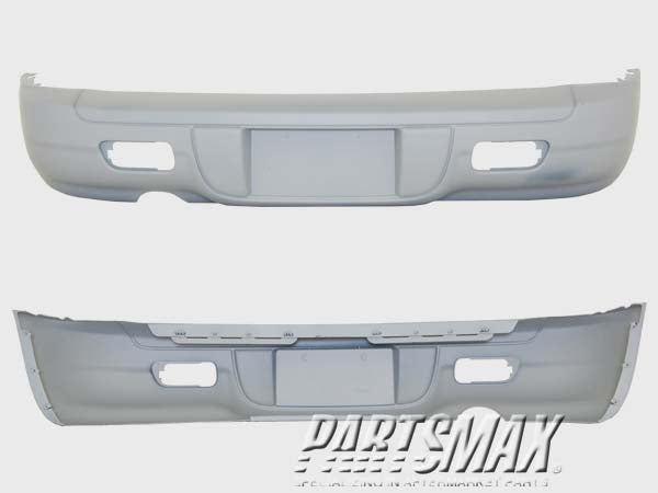 1100 | 2007-2008 CHRYSLER PT CRUISER Rear bumper cover code MLN; prime | CH1100826|ZG96TZZAE