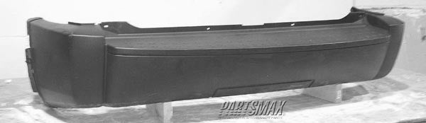 1100 | 2007-2009 DODGE NITRO Rear bumper cover w/o Trailer Hitch; Black | CH1100881|1FU37CD7AA