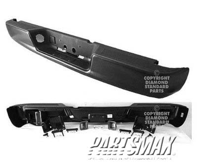 1103 | 2004-2006 DODGE RAM 2500 Rear bumper assembly prime | CH1103112|CH1103112