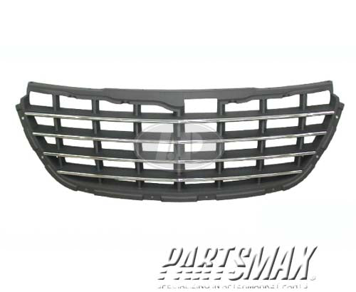860 | 2004-2006 CHRYSLER PACIFICA Grille assy Limited/Touring; gray; w/bright molding | CH1200277|4857625AB