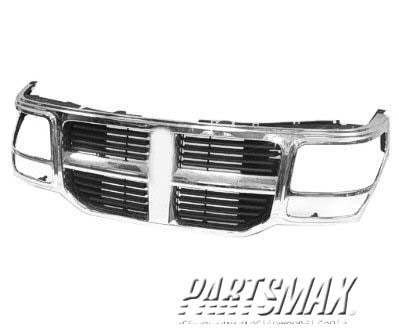 1200 | 2007-2007 DODGE NITRO Grille assy Chrome | CH1200320|55079111AB
