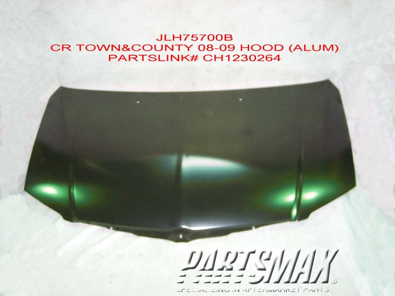 10 | 2008-2010 CHRYSLER TOWN & COUNTRY Hood panel assy all | CH1230264|4894794AI