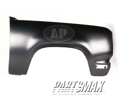 1241 | 1972-1974 DODGE D100 PICKUP RT Front fender assy requires adapter #4173699 | CH1241112|4364446