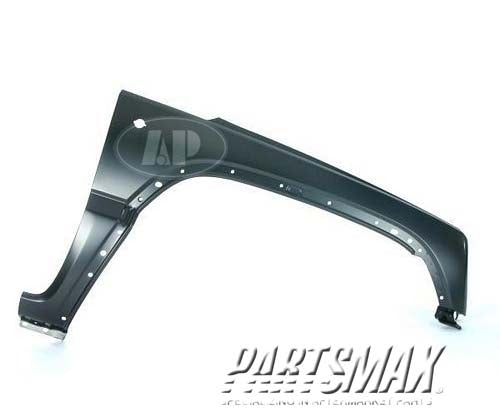 1241 | 2002-2004 JEEP LIBERTY RT Front fender assy includes apron | CH1241231|55177100AD