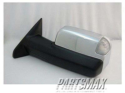 1320 | 2010-2010 DODGE RAM 3500 LT Mirror outside rear view Power; w/Towing Pkg; Code GPC; Chrome | CH1320320|68033735AM