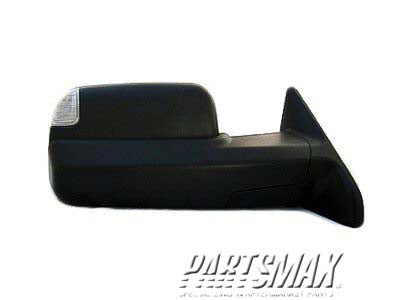 1321 | 2010-2010 DODGE RAM 1500 RT Mirror outside rear view Power; w/Towing Pkg; w/Signal & Puddle Lamp; Code GPG; Textured | CH1321315|55372070AM