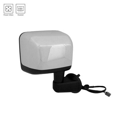 1710 | 2014-2014 JEEP WRANGLER RT Mirror outside rear view Power; Heated; Non-Folding; Chrome | CH1321389|68204246AA