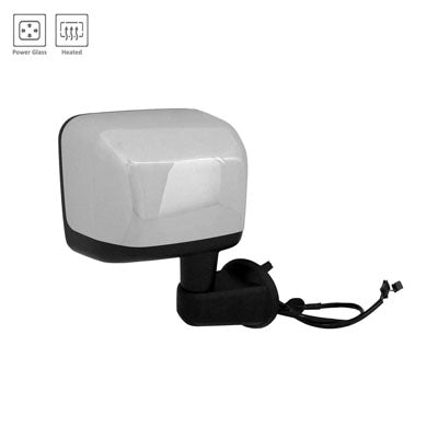 1321 | 2018-2018 JEEP WRANGLER JK RT Mirror outside rear view Power; Heated; Non-Folding; Chrome | CH1321391|68249844AD