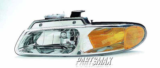 2502 | 1996-1999 PLYMOUTH VOYAGER LT Headlamp assy composite w/o quad headlamps | CH2502109|4857041AB